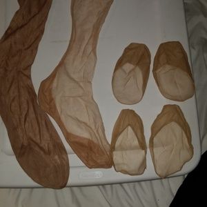 Vintage stockings and foot caps